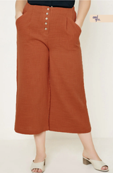 Cropped Culottes - Plus-Size Women's Clothes online | Dresses, tops, bottoms & more - Et Tu Boutique