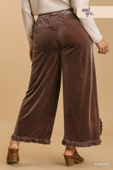 Ruffle Hem Pants - Plus-Size Women's Clothes online | Dresses, tops, bottoms & more - Et Tu Boutique